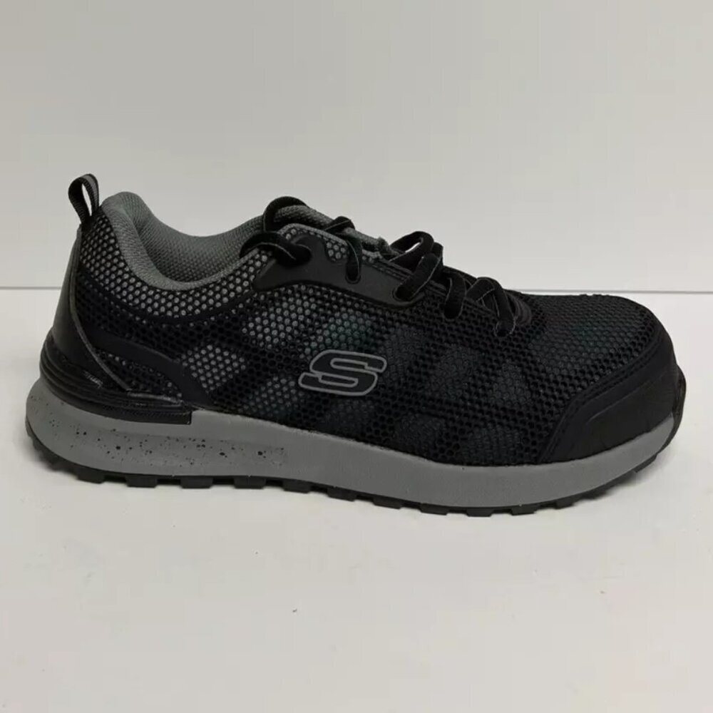 Skechers Womens Bulklin Ayak Sneaker Black Size 9M